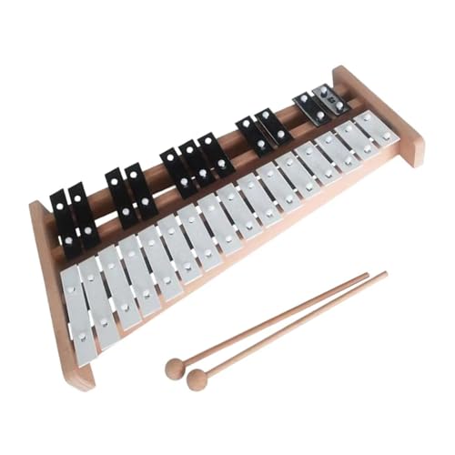 Glockenspiel Für Anfänger 27-Noten-Glockenspiel-Xylophon mit 2 Schlägeln, Schlaginstrument für Musikliebhaber (Color : 2)