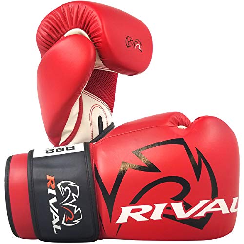 RIVAL Boxhandschuhe RB2 2.0 Super Bag mit Klettverschluss, hochdichte, mehrschichtige Polsterung und atmungsaktive Netzhandfläche