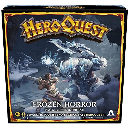 Avalon Hill Heroquest Pack der Impresen Frozen Horror Spiel Dungeon Crawler ab 14 Jahren im Su, zum Spielen ist notwendig, das Spielsystem Heroquest zu haben