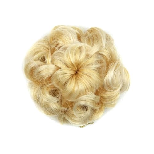 Haarteile Haarknoten Synthetische Haargummis, lockiges Haar, Chignon, Gummiband, Haarknoten, Donut-Haarroller, Haarteile for Frauen Brötchen Haare(1003)