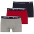 TOM TAILOR Herren Hip-Pants im Dreierpack, rot, Logo Print, Gr. M/5