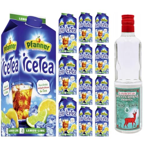 Pfanner Ice Tea Eistee Zitrone-Limette 2000 milliliter x 12 STÜCK