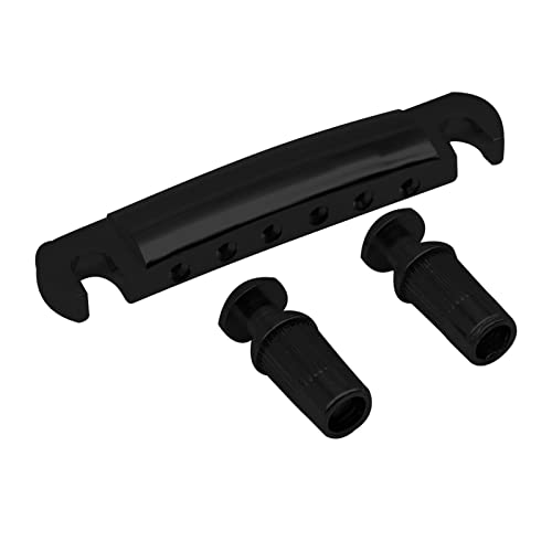 Zinklegierung Tune-o-matic-Gitarre-Saite Für Gitarren-Teile 3 Farbe Verfügbar Gitarrebrücke(Black)