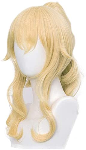 LINLINCD-Anime Coser Wig Genshin Impact Cosplay Perücken Sucrose Gradient Grün 85 cm lang rechts langlebig synthetisch Heils HAPS HALLOWERN Karneval Party+Perücke Cap