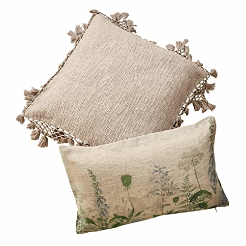 Loberon® Kissenhülle 2er Set Cecilia, beige