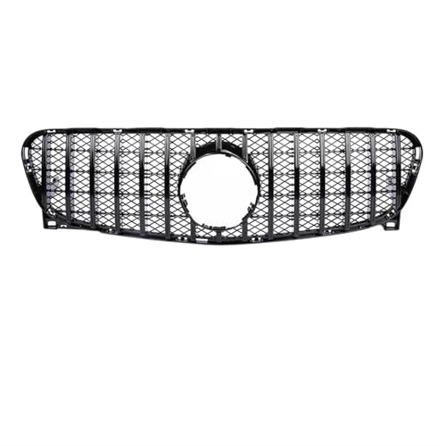 Frontgrills Für Benz Für GLA Klasse X156 GLA200 GLA250 2013-2019 GTR Stil Schwarz/Silber Auto Front Racing Grille Stoßstange Grill Front Bumper Grille(13-15 GT Black)