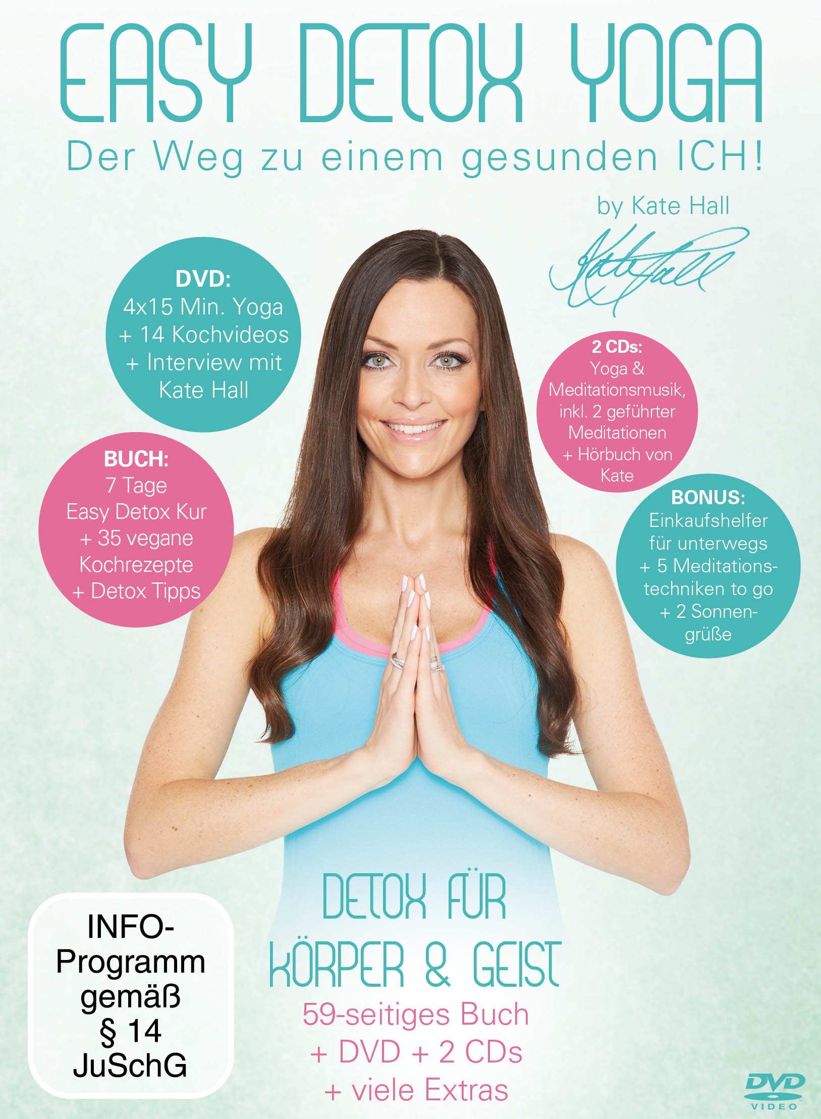 Easy Detox Yoga (+ CD) (+ Hörbuch) (inkl. Einkaufshelfer in Kreditkartengröße & Kochbuch) [3 DVDs]