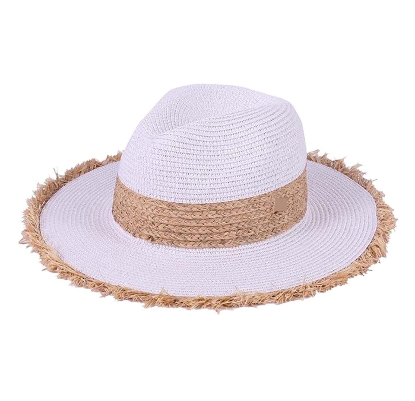 YIHANSS Sonnenhut Strandhut Sommer Cowboymütze Freizeithüte für Unisex Strand Strohhut für Reisen Strohhut Hüte