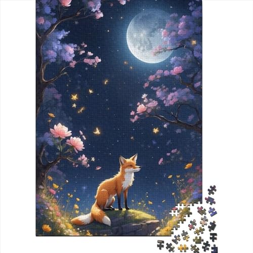 Tierfuchs-Puzzles für Erwachsene, Puzzles 1000 Teile für Erwachsene, schwierige Puzzles, Spielspielzeug für Erwachsene, Familienpuzzles, Geschenk, 75 x 50 cm