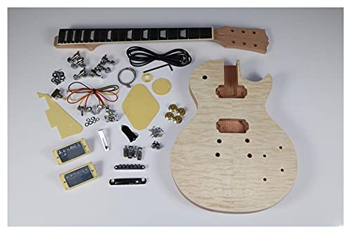 Gitarrenkorpus unfertig DIY. Gitarre Mahagoni-Körper- Und Nacken- unfertiger E-Gitarren- Kit Alle Hardware