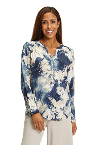 Cartoon Damen 8876/7209 Bluse, Blue/Cream, 38