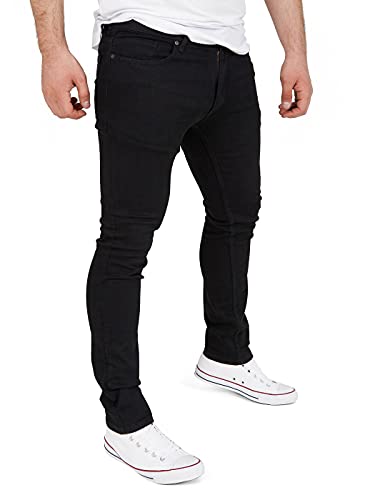 WOTEGA Herren Jeans Justin Slim-Fit, Schwarz (Black Meteorite 194008), W34/L34