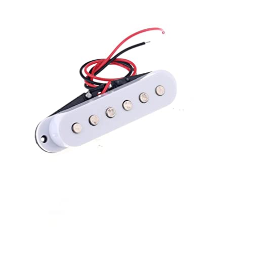 ZENGXUE Weiße 50-mm-Gitarre-Single-Spulen-Mittelabholung Für Strat Humbucker Tonabnehmer Set