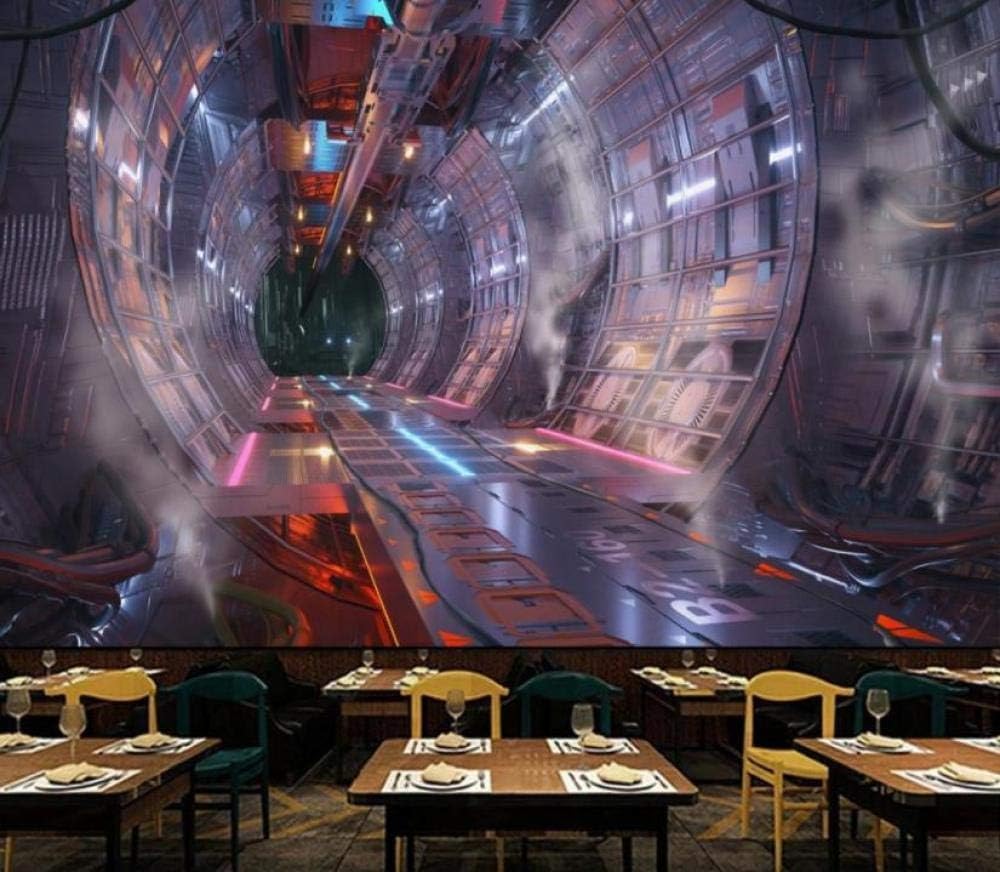 Tunnel Erweiterter Raum 3D Tapete Poster Restaurant Schlafzimmer Wohnzimmer Sofa TV Dekorative Wand-350cm×256cm