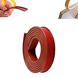 TPE Selbstklebend Kantenumleimer, Furniture Veneer Edge Tape Edging, Kantenschutzprofil, Kein Erhitzen erforderlich, für Möbelbauplatten und Regalbretter Restaurierung (25mm 3M,Braun)