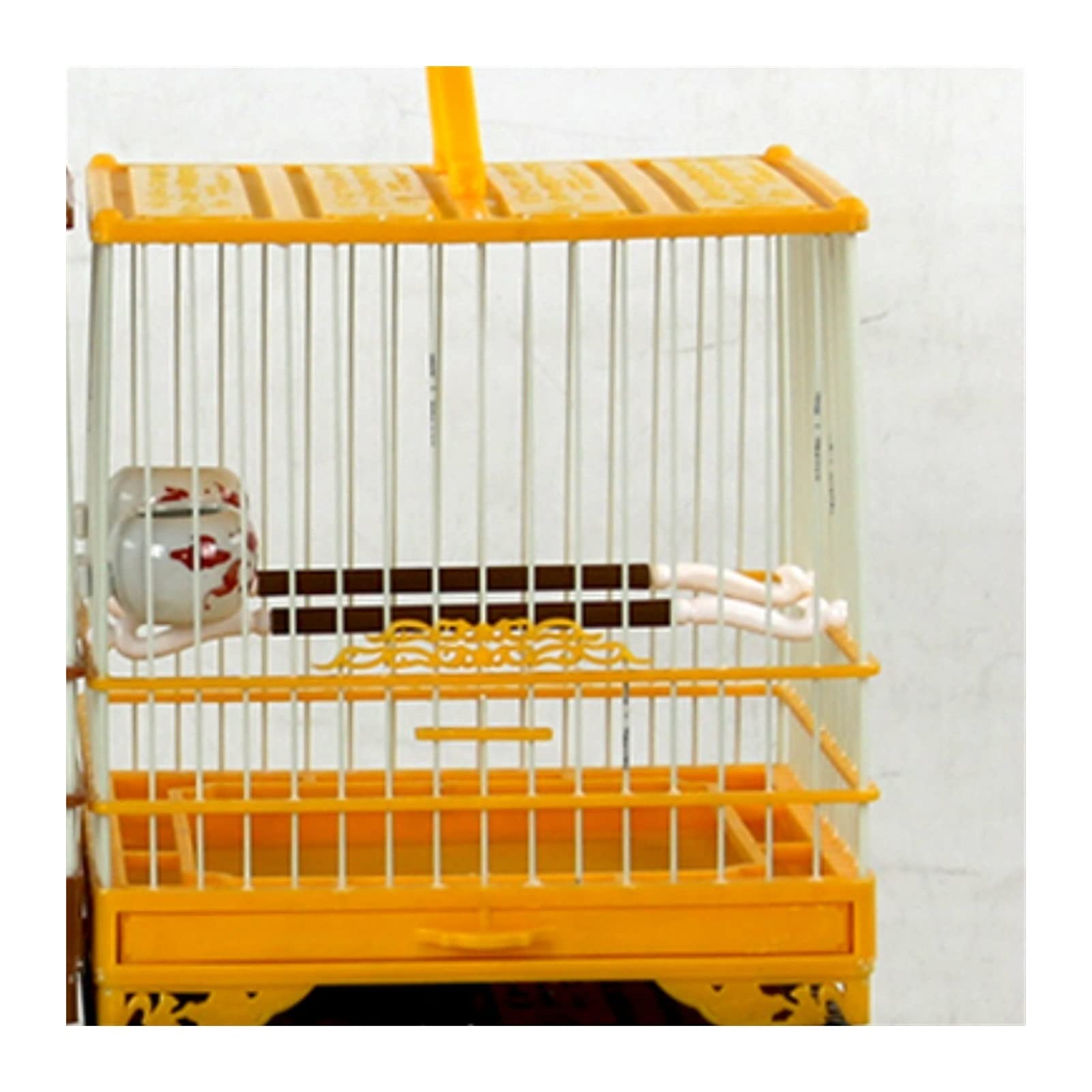 Kleiner tragbarer Vogelkäfig Reisebox, Bird Cage with Cover Plastic Cage Small Birds Hanging Shells Nest Hoose Birdhouse Parrot Cage House Outdoor Cage Bird Travel Cage