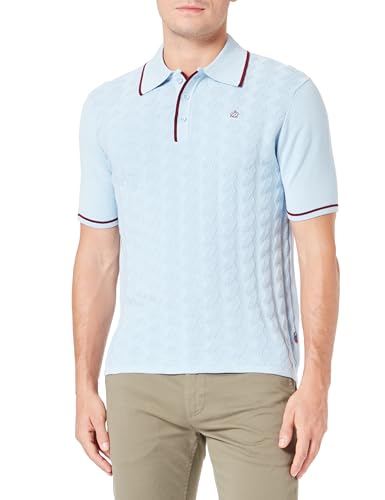 Merc Herren Smith Poloshirt Sweater, himmelblau, Medium