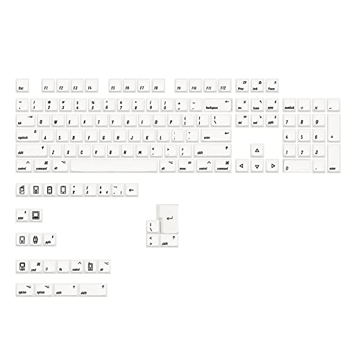 Seprendi 133 Tasten PBT-Tastenkappe MDA Einfache Kappen Mechanische Tastaturkappe Tastatur-Ersatztastenkappe