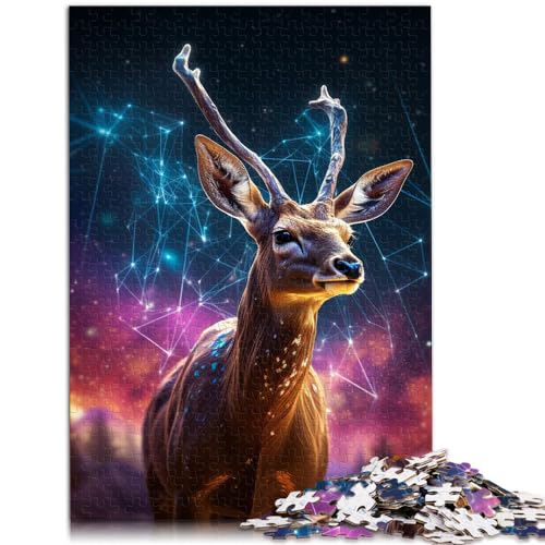 Puzzle für Puzzle Galaxy Deer 1000 Teile Premium Puzzle Holzpuzzle Spielzeug Puzzles Lernspiele Stressabbau Puzzles 1000 Teile (50x75cm)