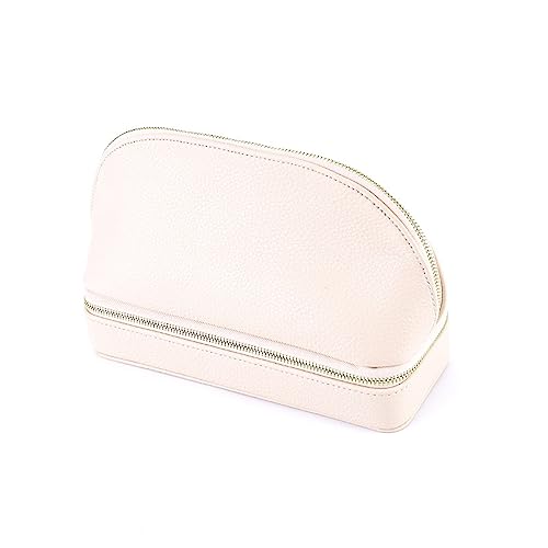 Uitndvyte Doppelschichtige Schmuckschatulle Make Up Tasche Halskette Ohrringe Aufbewahrungsbox Damen Kosmetiktasche Toilettenartikel Make Up Etuis