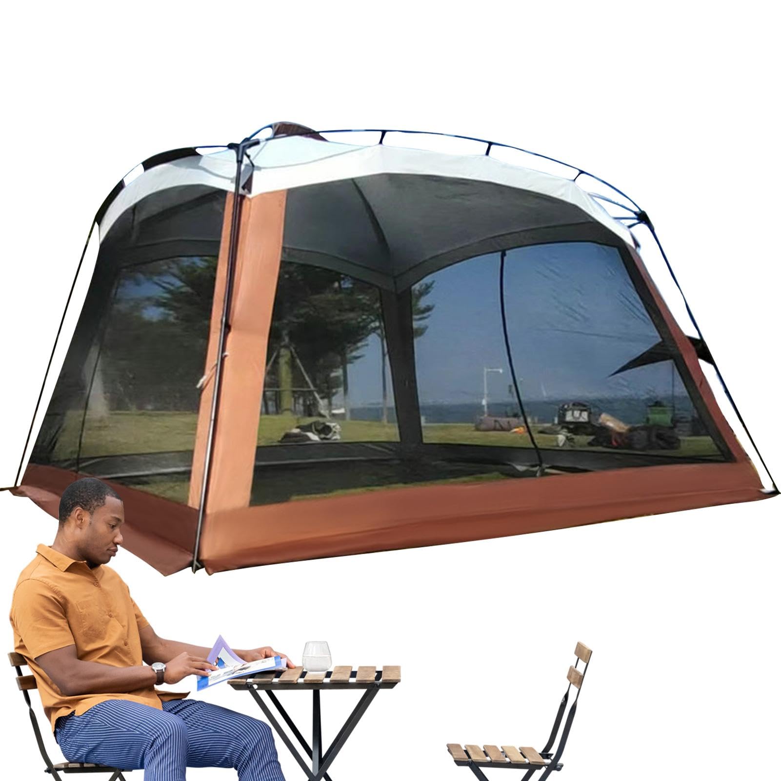 Netz Zelt Outdoor - Abgeschirmtes Baldachin Zelt - Screen House Mesh Netz, Camping Baldachin Zelt Shelter Pavillons, Einfache Einrichtung für Terrassen Outdoor Camping Aktivitäten