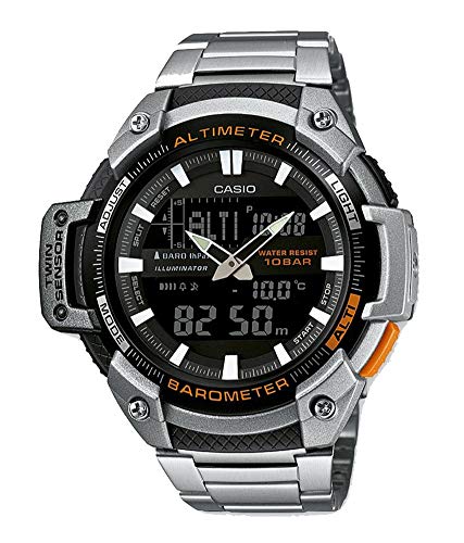 Casio HerrenArmbanduhr Analog-Digital Quarz Edelstahl SGW-450HD-1BER