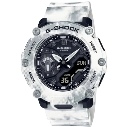 G-Shock Classic AnaDigi Herrenuhr Weiß Marmoriert Casio Schwarz