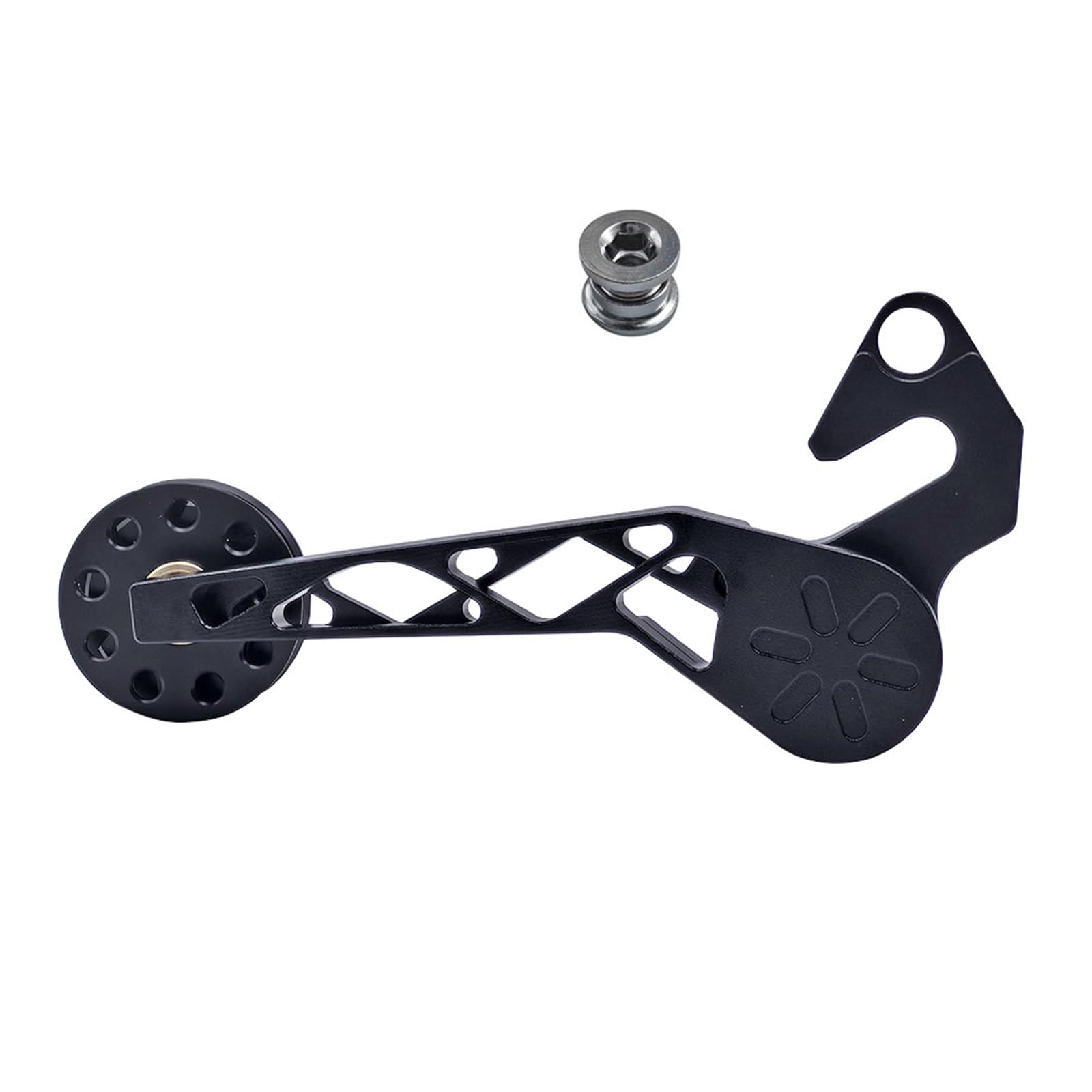 Uitndvyte Klappfahrräder Kettenstabilisator Radfahren Kettenspanner Aluminiumlegierung Mountainbike Kettenspanner Guide Ersatz