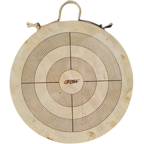 ACEJET Competition Wooden Target Board for Throwing Knives & Small Axes & Tomahawk - Circle - 500 mm Diameter