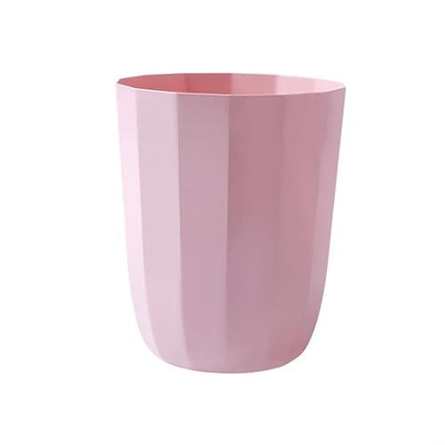 Geruchsdichter mülleimer/gartenhelfer 10l Abfallbehälter Haushalt Wohnzimmer Schlafzimmer Papierkorb Badezimmer Küche Herausziehbarer Mülleimer Klassifizierung Einfach Mülleimer mit deckel(Pink)