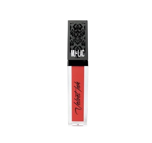 Mulac Cosmetics Velvet Ink Liquid Lipstick KIKKI CORAL 12 Lippenstift Flüssigkeit Matt Vegan