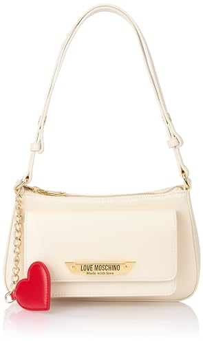 Love Moschino Damen Jc4140pp1llm1110 Schultertasche, Elfenbein