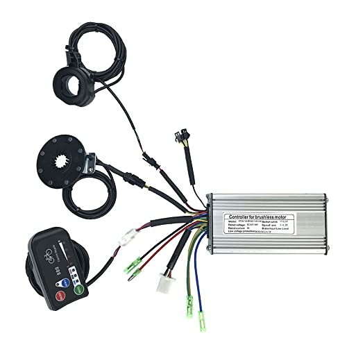 Eysaure E-Bike Controller + LED880 Display Sensor Daumengas Elektrischer Fahrradcontroller KT 36V / 48V 250W 15A SM Kit Teile