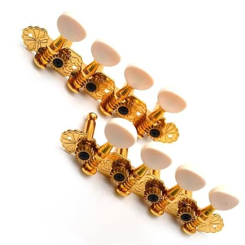 Strings Tuning Pegs Mechaniken Für Gitarre Stimmschlüssel für Mandoline, Mechaniken, Stimmwirbel, vergoldete/vernickelte Instrumententeile (Color : Gold)