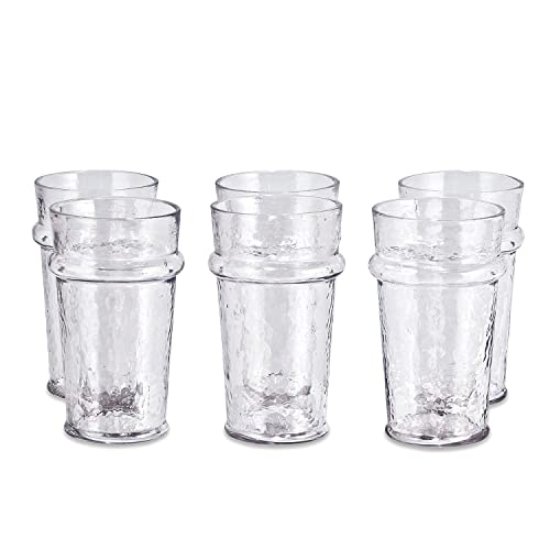 Loberon® Glas 6er Set Avrilla, Glas, H/Ø ca. 14 / 8 cm , klar