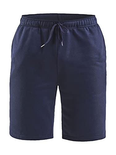 Craft Community Herren Sweatshorts | Größe XL | Navy | Trainingshose | Jogginghose | Sporthose | Freizeithose | 40°C Wäsche | Mikrofaser-Baumwolle-Mix | Kurze Hose