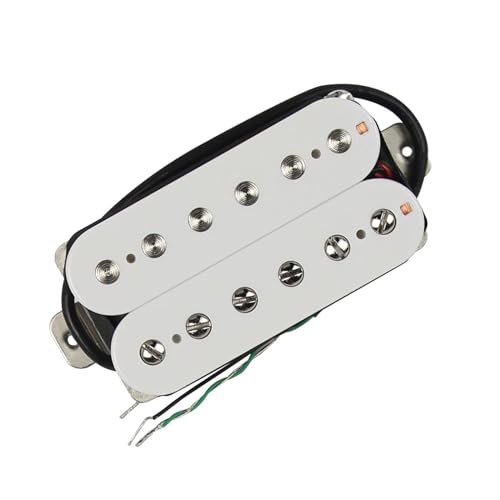 Doppelspulen-Humbucker-Gitarren-Tonabnehmerbrücke 4-Draht Für E-Gitarre, Weiß e gitarren tonabnehmer