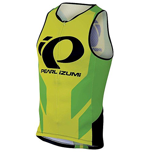 Pearl Izumi - Run Herren Elite In-R-Cool LTD Tri Singlet, Herren, Team PI Green Flash, Small