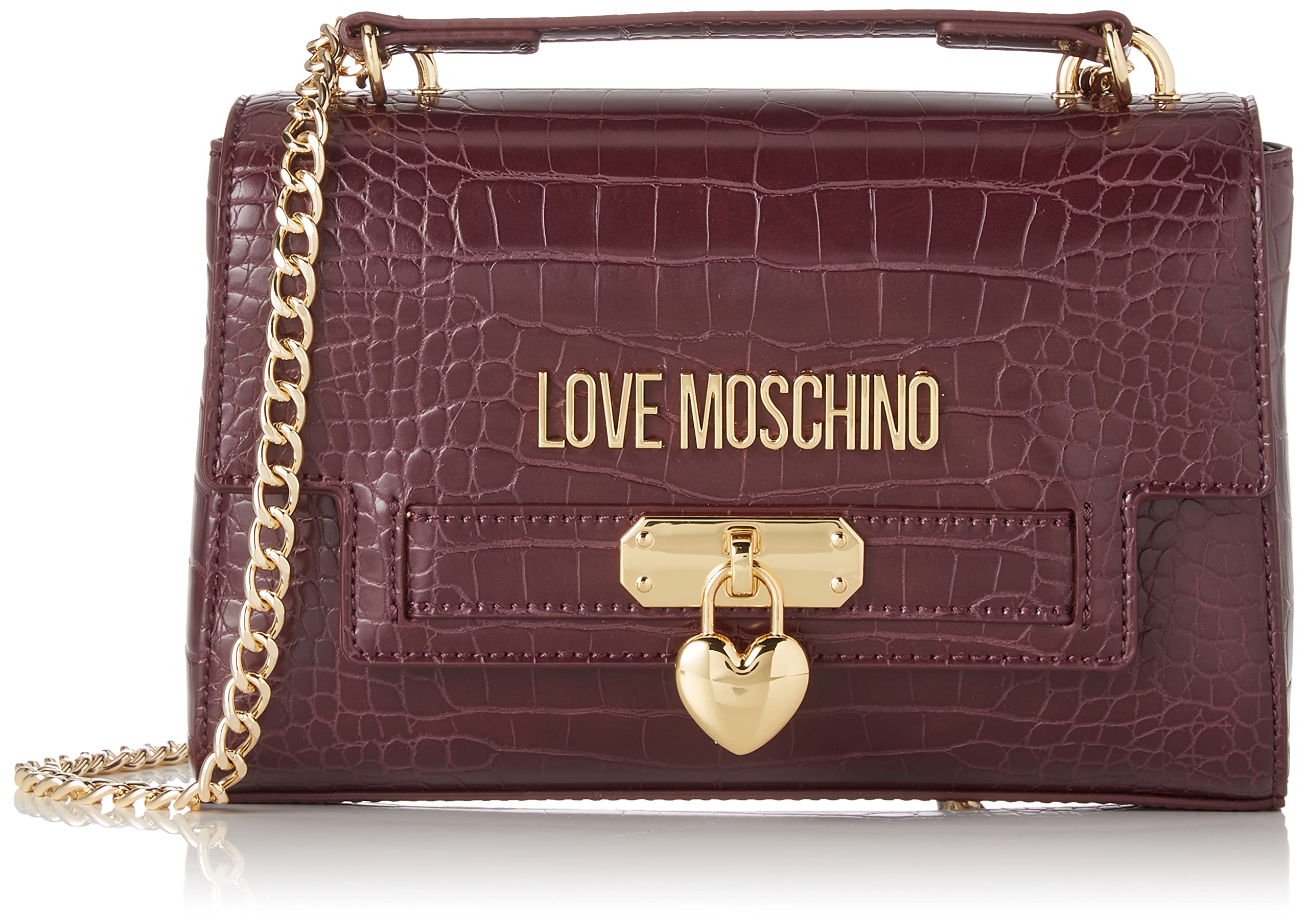 Love Moschino Damen Borsa Pu St.Croco Viola Umhngetasche, violett