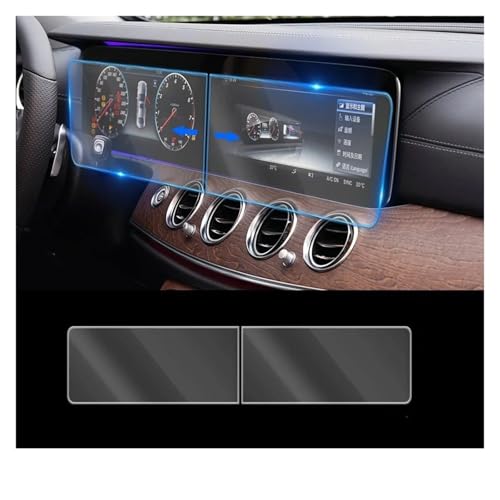 Für Für Benz E Für Klasse W212 W213 E200 E220 Auto GPS Navigation LCD Bildschirm Gehärtetem Glas Schutz Film Anti Scratch Navigation Schutzfolie Navigations-Displayschutz(350x146 2PCS 12.3in)