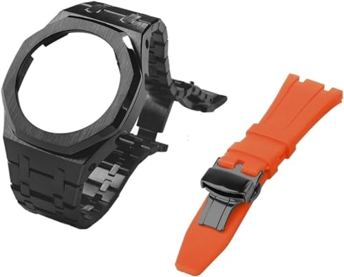 IOTUP Gen 5 Metall-Uhrengehäuse, Lünette und Fluorkautschuk-Uhrenarmband, Kombinationsset, für GA2100, GA2110, GAB2100, GM2100, Mod Kit für Watch Full, GM-2100, Achat