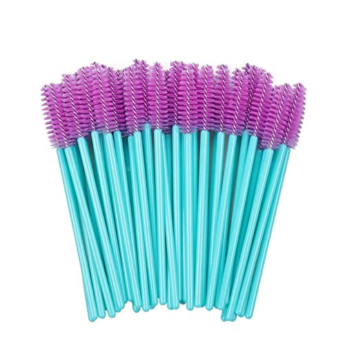 Aqxyxsw 1000 teile/los Kosmetik Pinsel Makeup Tools Bürsten Wimperntusche Stäbe Applikator Wegwerfmikrowimpernbürsten for Wimperverlängerung lingli(Color:Purple)