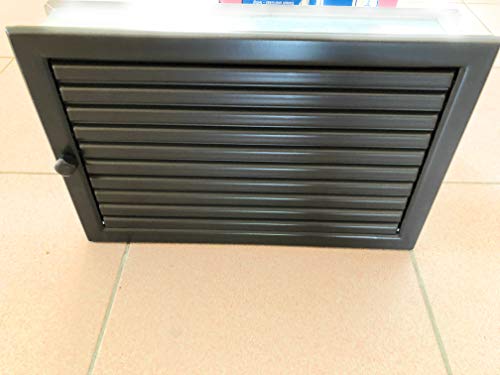 CB Warmluftgitter 35x23, schwarz, Standard