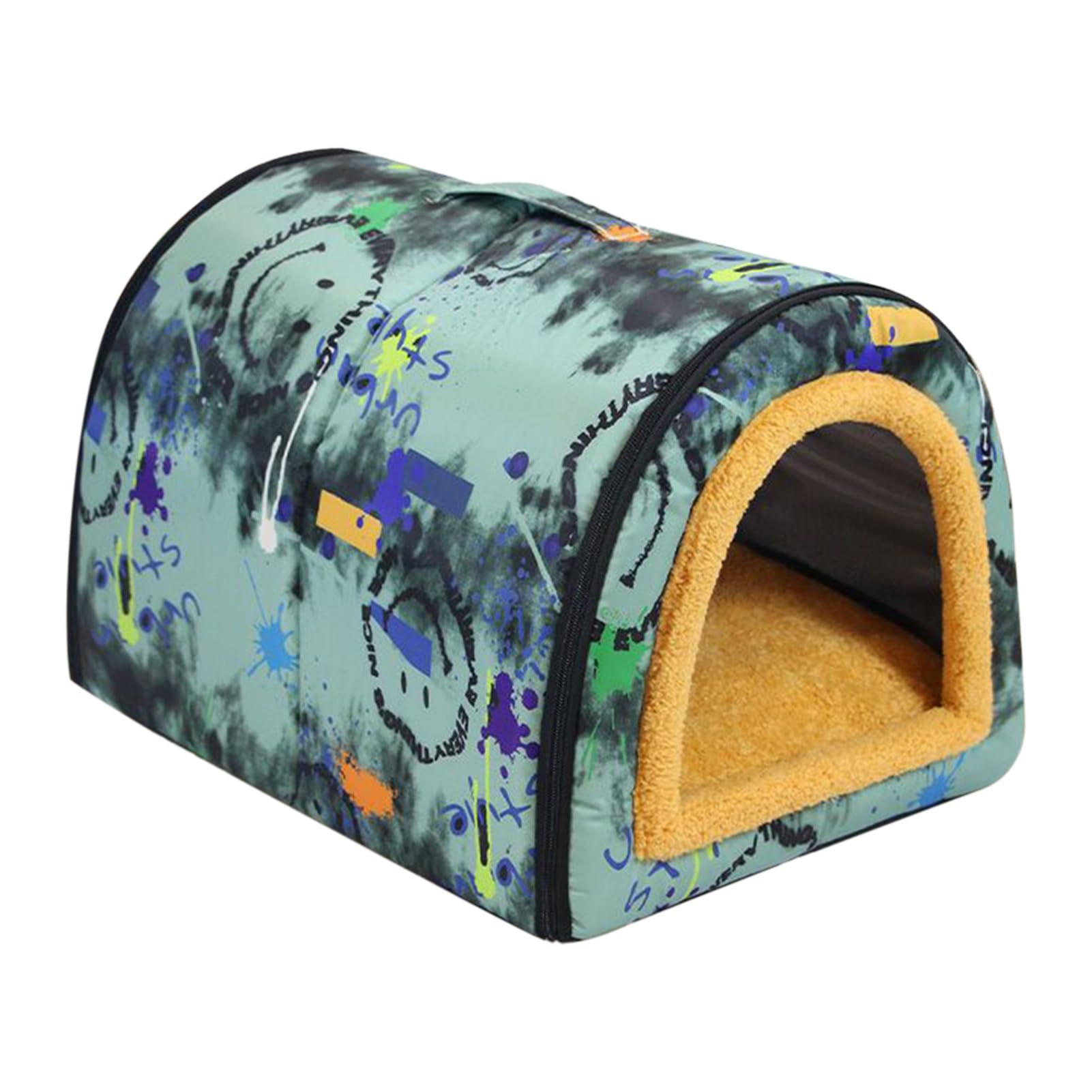 wasserdichte Outdoor-Hundehütte, langlebige Hundehütte, wetterfester, isolierter Tierhei mit erhöhtem Design, rostbeständiger Konstruktion und einfacher Montage, ideal für ganzjährigen Komfort