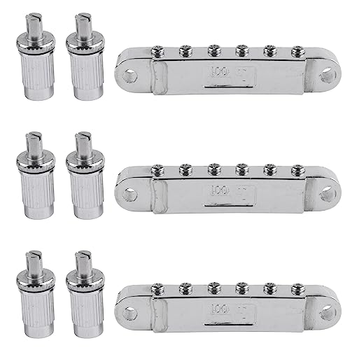 Yangyou 3X Silber Tune-O- E-Roller Sattelbrücke Lp E-Gitarrenbrücke Made Im Korea