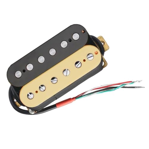 E-Gitarre Humbucker Hals Pickup Vier Verhalten mit Schild Praktische Gitarrenteile Single-Coil-Tonabnehmer