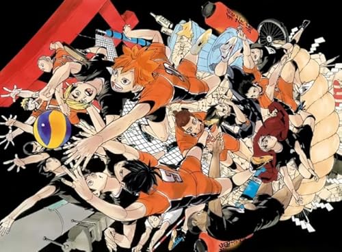 HfmQuisutron Jigsaw Puzzle 1000 Teile Sport Anime Haikyuu!!! Poster Puzzle Für Zuhause Stressabbau Spiel Zw68Qv