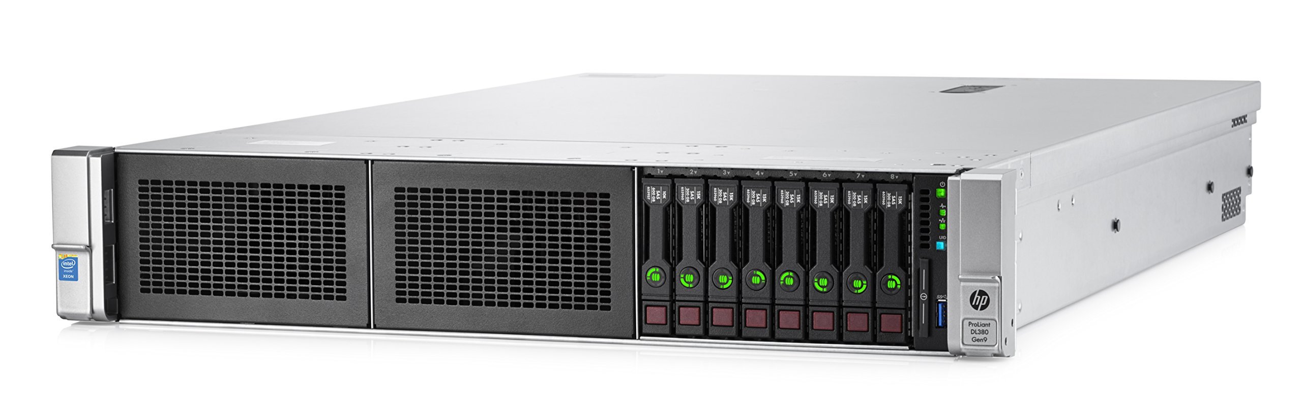 HPE 777336-S01 ProLiant DL380 Gen9 Server, 8GB RAM, keine HDD, Matrox G200eH2, schwarz (Renewed)