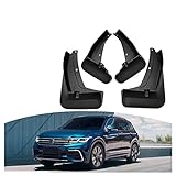 Auto Schmutzfänger Spritzschutz für VW Tiguan L 2019-2022 Kotflügel vorne hinten Kotflügel Kit Rad Reifen Kotflügelverbreiterungen Schmutzfänger 4-PC Vollschutz Auto Zubehör, gratis Autoschwamm