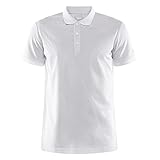 Craft Herren Core Unify Poloshirt Polohemd, weiß, M